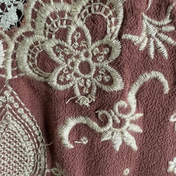 Forever‎ 21 Womens Dress Sz 1X Mini Embroidered Dusty Rose Tunic Cottagecore - Image 4