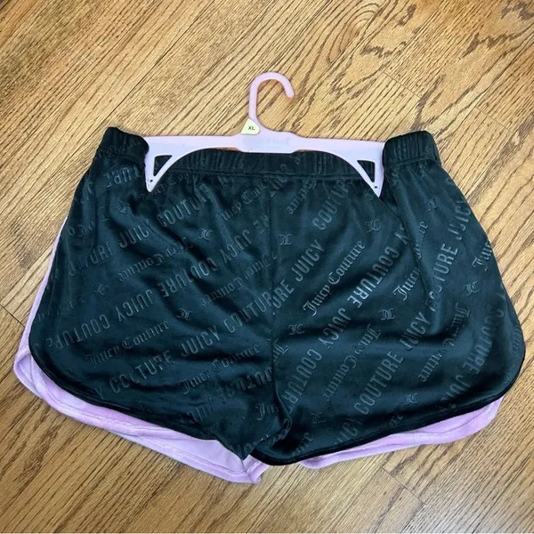 Juicy Couture | Embellished Velour Graphic Pajama Shorts 2 Pairs NWT Size XL - Image 4