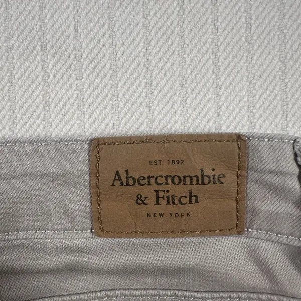 Abercrombie & Fitch Women's Gray Skinny Pants Size 8 W29 L28 Stretch Chino - Image 13