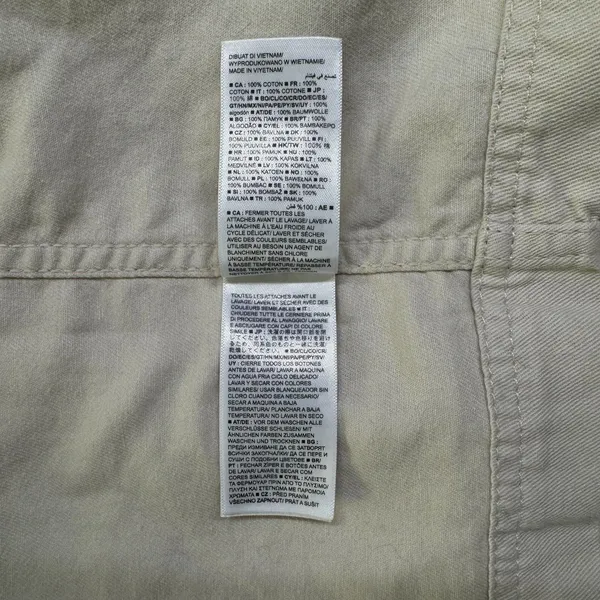 GAP Women Utility Jacket New Ivory Size L Drawstring Waist - Image 9