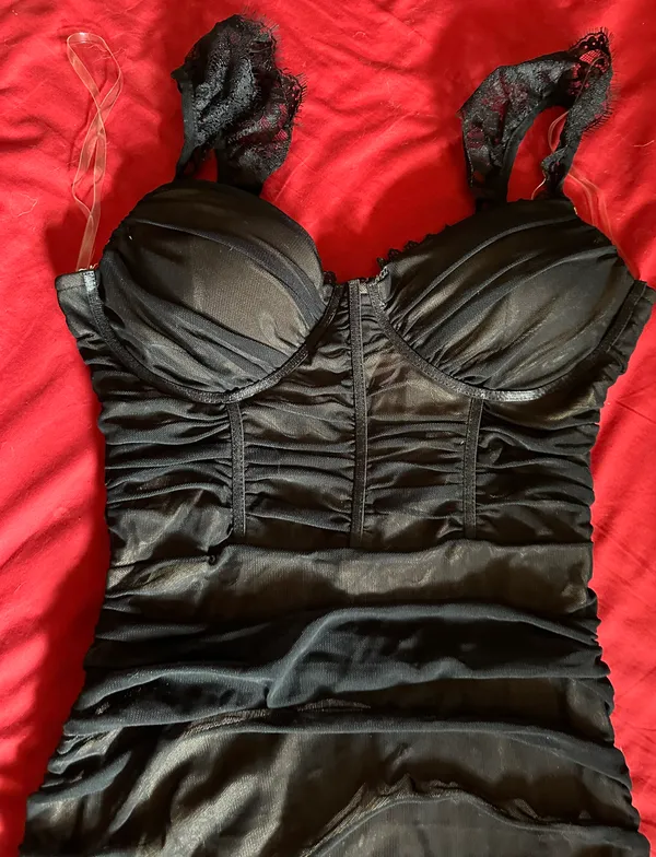 Mini Black Dress - Image 2
