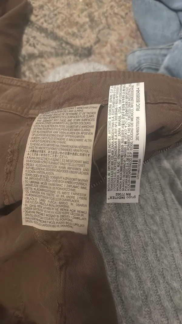 ZARA High Rise Straight Leg Cargo Pant - Image 8