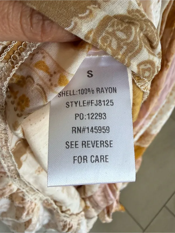 Dress Forum Boho Patchwork Paisley Maxi Kimono Duster Bell Sleeve S NWOT - Image 8