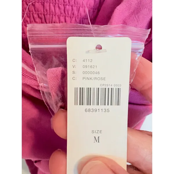 Anthropologie Strapless Wrap Top Women Size M Pink Rose New Boho Ruffle‎ Crop - Image 8