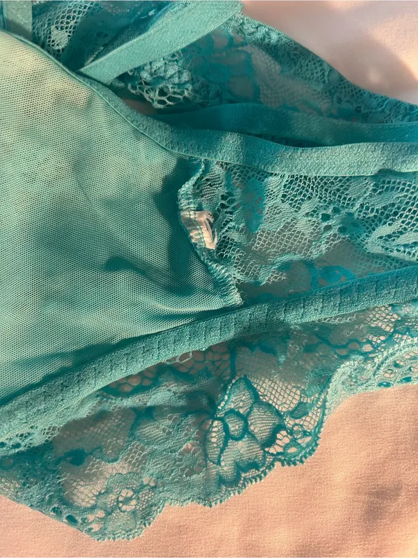 PINK - Victoria's Secret Turquoise Lace Bralette - Image 4