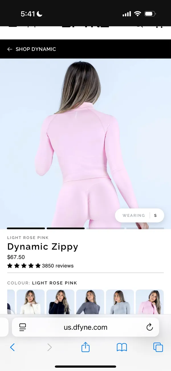 DFYNE Dynamic Zippy Light Rose Pink - Image 3