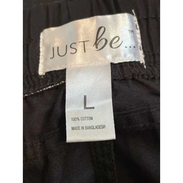 Just Be Capri Pants Size L Black New With Tag - Image 8