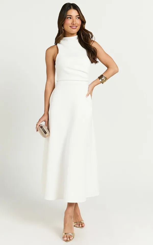 New Showpo Macy Midi Dress High Neck A Line Dress Size XS MSRP $129 - Image 2