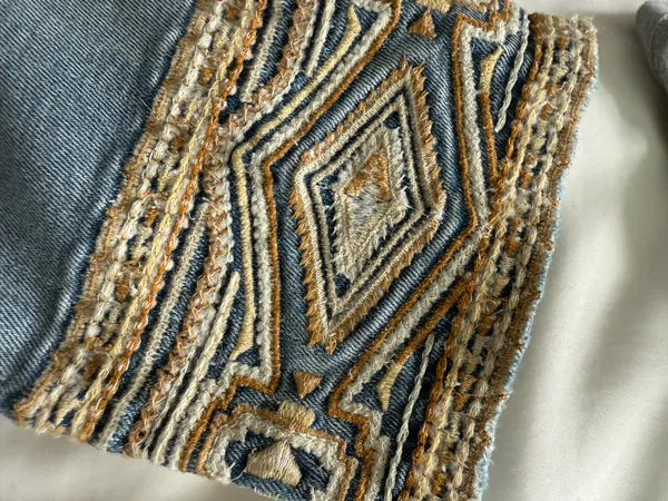 Driftwood Embroidered Jeans - Image 4