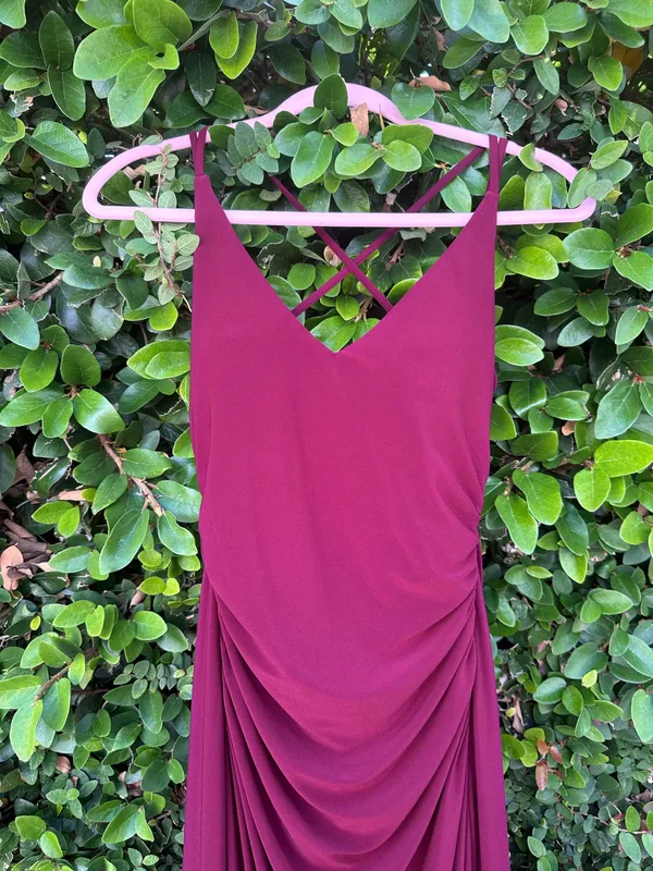 Laundry by Shelli Segal ✨maroon cocktail maxi dress - Image 3