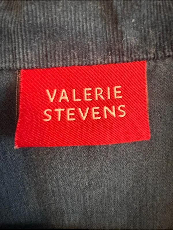 Valerie Stevens Navy Corduroy Blazer Jacket Size‎ Small - Image 2
