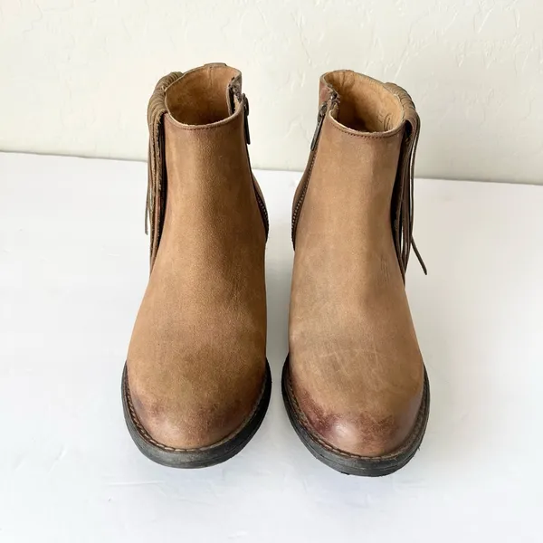 Circle G side fringe western ankle boots 6 - Image 7