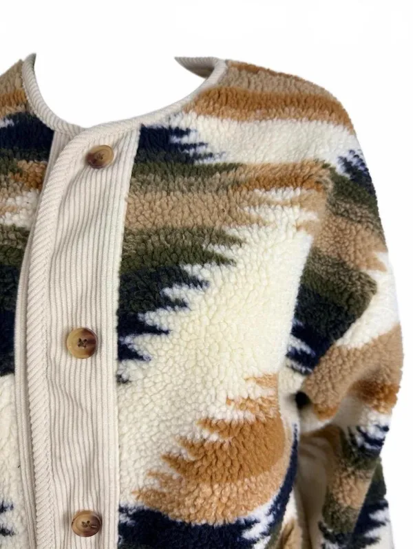 Threadgrit Women's Sherpa Jacket Size S Blue - Image 3