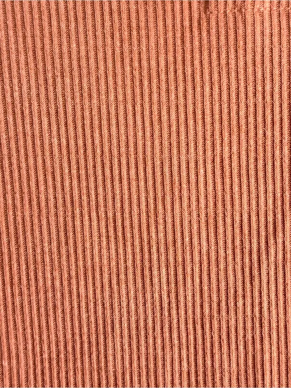 NWT Chaser Womens Shirt Burnt Orange Ribbed Sleeveless Keyhole Small - Image 7