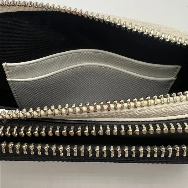 TUMI Double Zip Leather Phone Case Travel Wallet‎ Wrist Clutch - Image 7