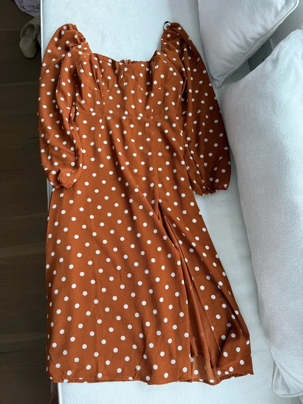 NWT Forever 21 Polka Dot Midi Dress - Image 4