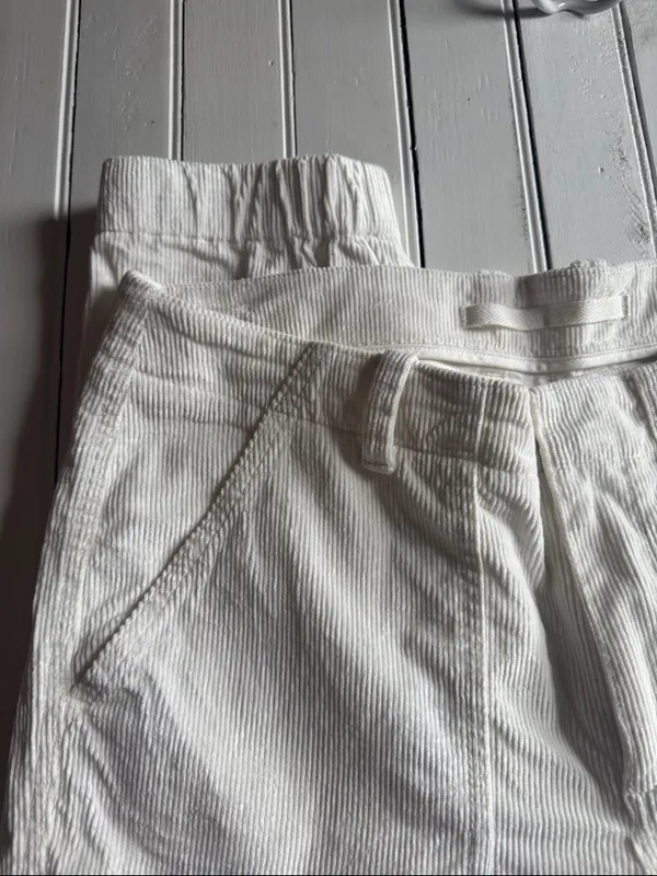 Banana Republic Corduroy Pants White Size 10 - Image 5