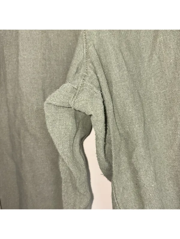 Social Standard by Sanctuary Olive Green Linen-Blend Joggers XL - Image 4