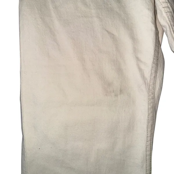 Abercrombie & Fitch Curve‎ Love Ankle Straight Jeans Womens 28 Short Cream NWT - Image 2