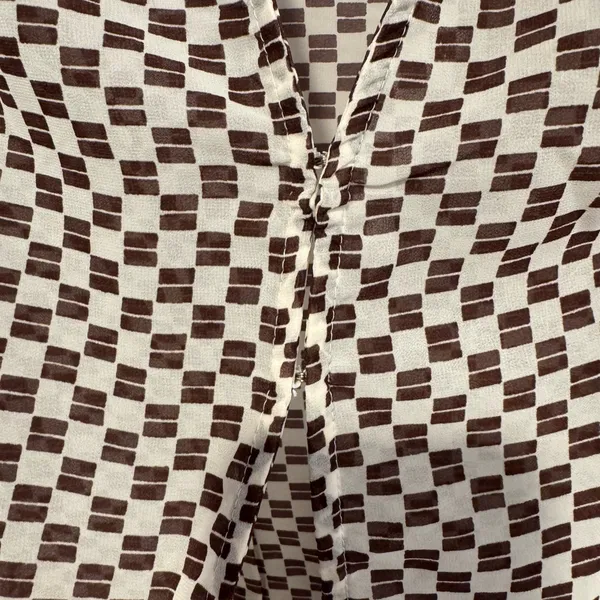 Checkered Abercrombie and Fitch Vintage‎ Blouse - Image 2
