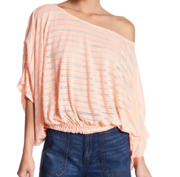 FREE PEOPLE AZALEA EYELET OVERSIZED PULLOVER BLOUSE - Image 10