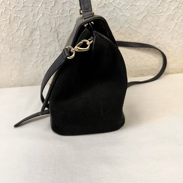 Kate Spade Crossbody Handbag Leather Tote Black Satchel Shoulder Bag - Image 3