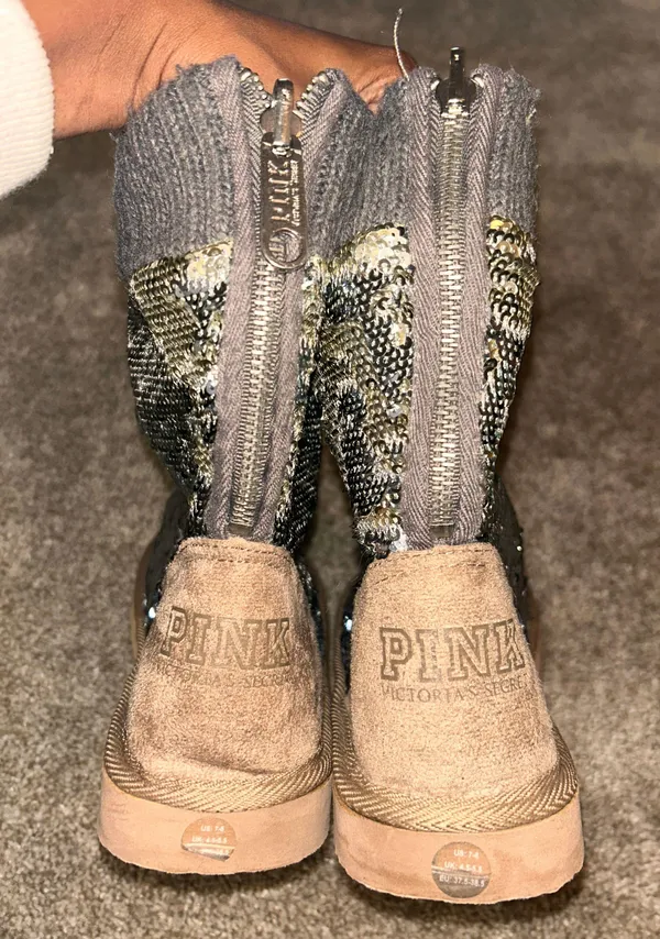 PINK Victoria’s Secret Sequin Slippers - Image 2