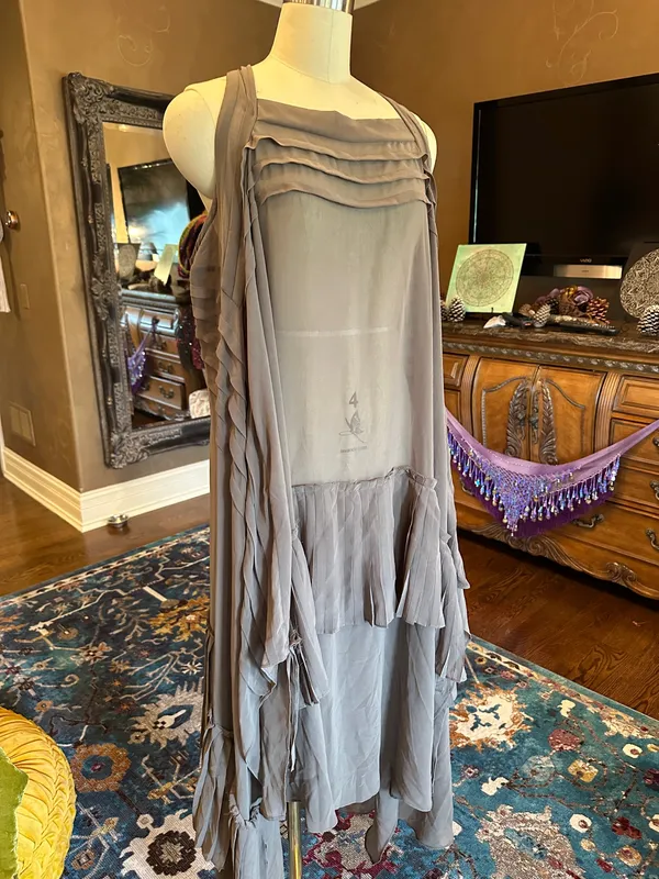 Sheer Dress Gray Size M - Image 2