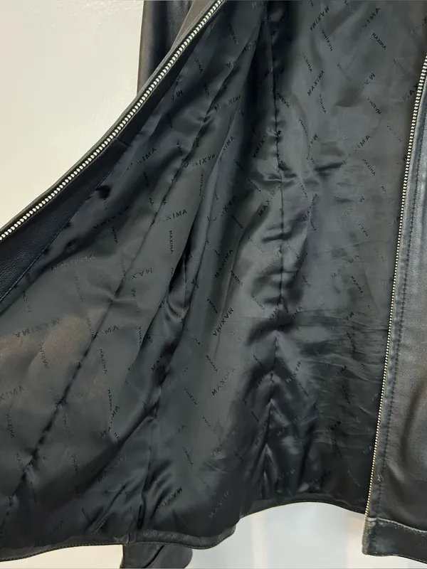 Wilsons Leather Maxima Insulated Zip Up Moto Jacket Size Large - Image 11