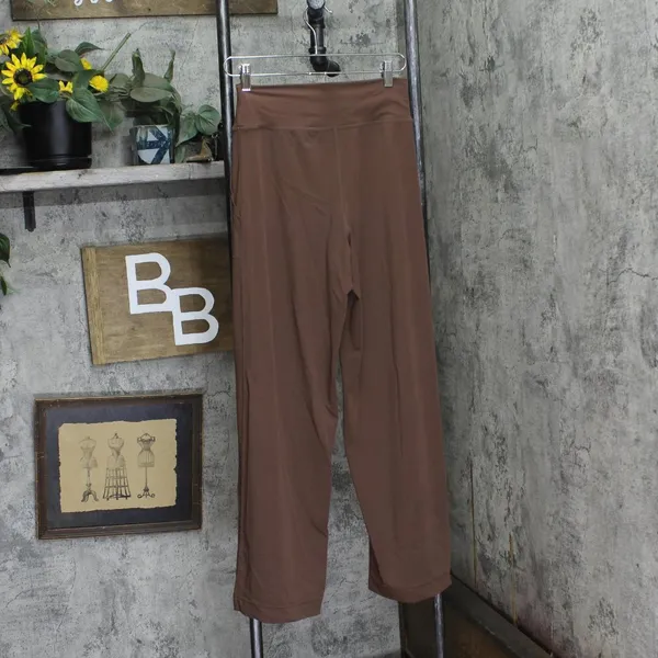 NWT Anne-Kaci Womens Knit Flare Leg Drawstring Pants Brown M - Image 2