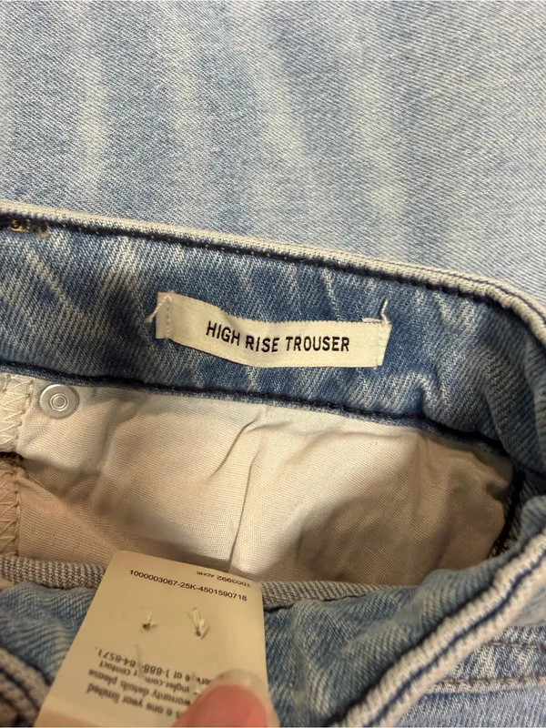 Wrangler Retro Bailey High Rise Trouser Women 31 x 32 Denim Blue Jeans NWT - Image 6