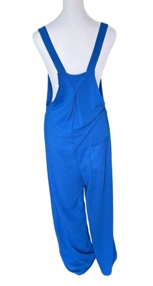 - NWT Adjustable Strap Button Plicated Waffle Overalls Sz M - Image 6