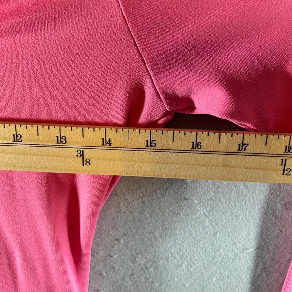725 | Hollister Barbie‎ Pink Ling Sleeve Bodysuit Women Small Scoop Neck Stretch - Image 3