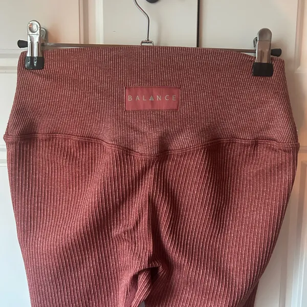 Balance Athletica Ribbed Leggings in Rust - Image 8