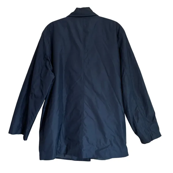 Lauren Ralph Lauren Womens‎ L Navy Nylon Double Breasted Pea Coat US/67 - Image 4