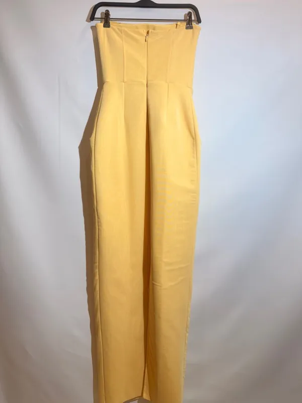 Elliatt Amara Butter Yellow Strapless Sculpted Waist Formal Maxi Dress Size S - Image 13