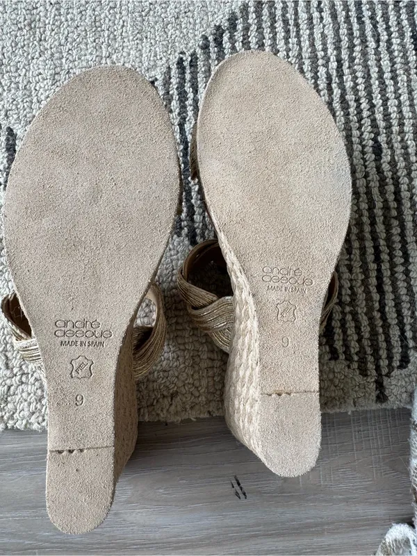 Andre Assous, Womens, Nolita Twist, Natural/Platino, 9, Medium brand new - Image 6