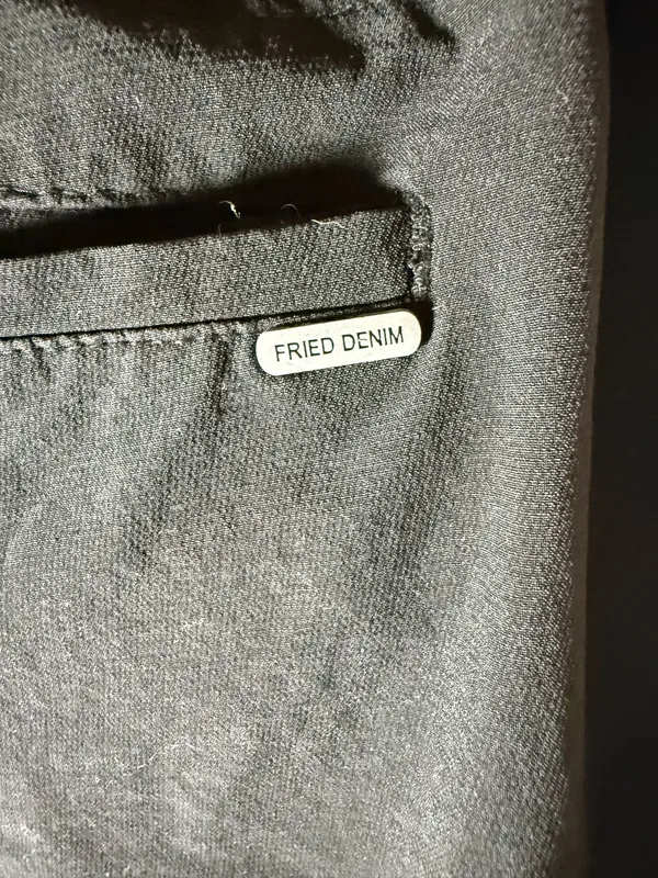 Fried denim men’s cargo pants black xl - Image 4