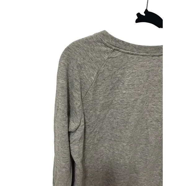 Levis Womens Batwing Logo Graphic Sweatshirt Heather Grey Medium Raglan Pullover - Image 3