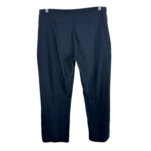 Nike Fit Dry Black Boot Cut Mid Rise Stretchy Pull On Leggings Size Medium‎ - Image 2