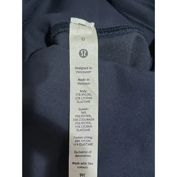 NEW Lululemon Wunder Train High-Rise Tight 0 with Pockets 25 True Navy - Image 8