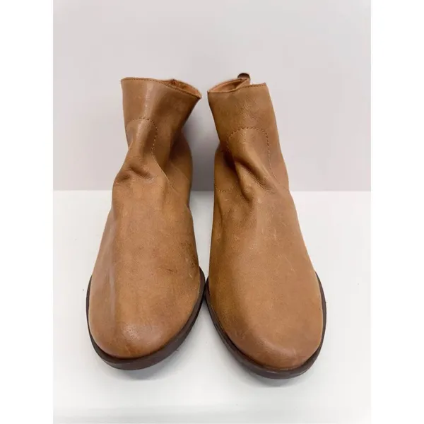 Lucky Brand Booties Size‎ 10 Leather Brown Low Heel Ankle Boots - Image 4