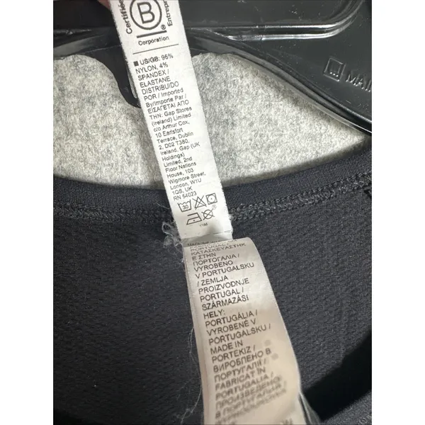 Athleta Medium‎ Top Speedlight Tee Womens Black Stretch Short Sleeve Maternity? - Image 4