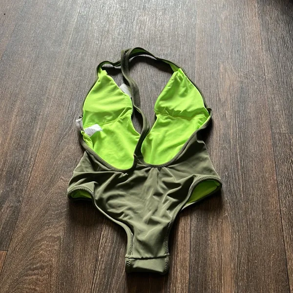 Flamingo Latin Forest Green One Piece Size XS - Image 3