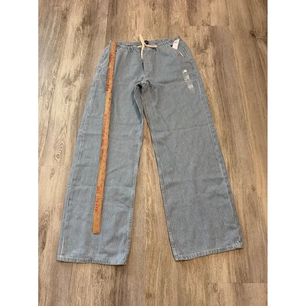 Gap Low Rise UltraSoft Easy '90s Loose Stripe Jeans Size Snall NEW - Image 7