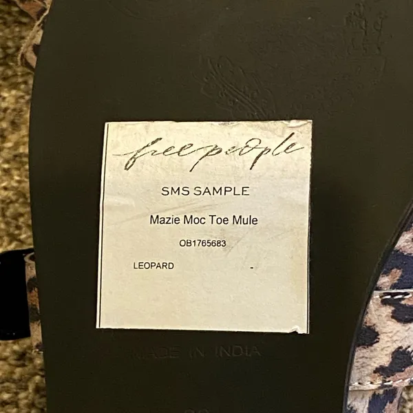 Free People Mazie Mule In Leopard Suede Size 39/ 8.5 - Image 9