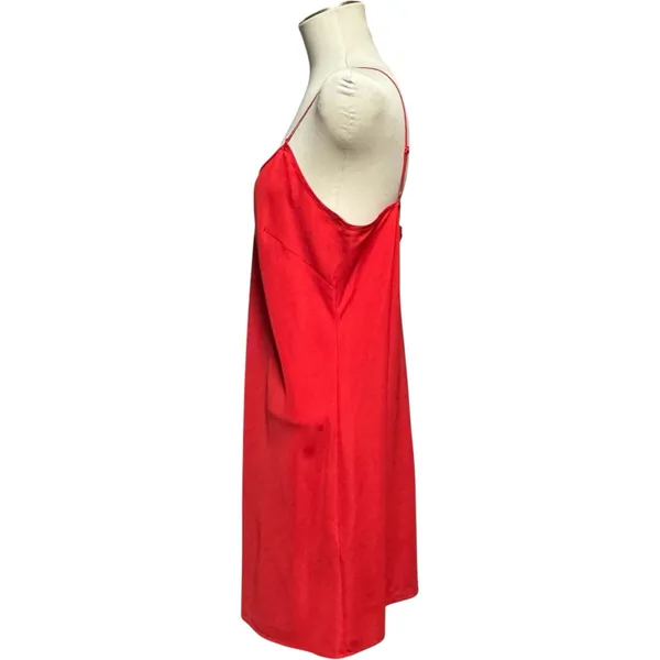 Nanette Lepore Satin Slip Nightgown Red 14 - Image 2