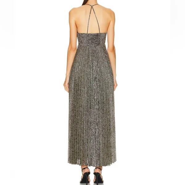 A.L.C. Angelina II Dress in Metallic Gold 6 - Image 4