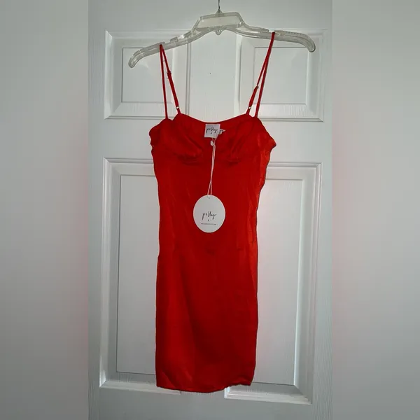 Princess Polly The Charm Mini Dress in Red Size 2 New with tag - Image 14