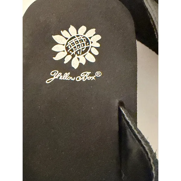 Yellow Box Skyllah Wedge Sandals Sz 7.5 Multi Rhinestone Platform Flip Flop - Image 7